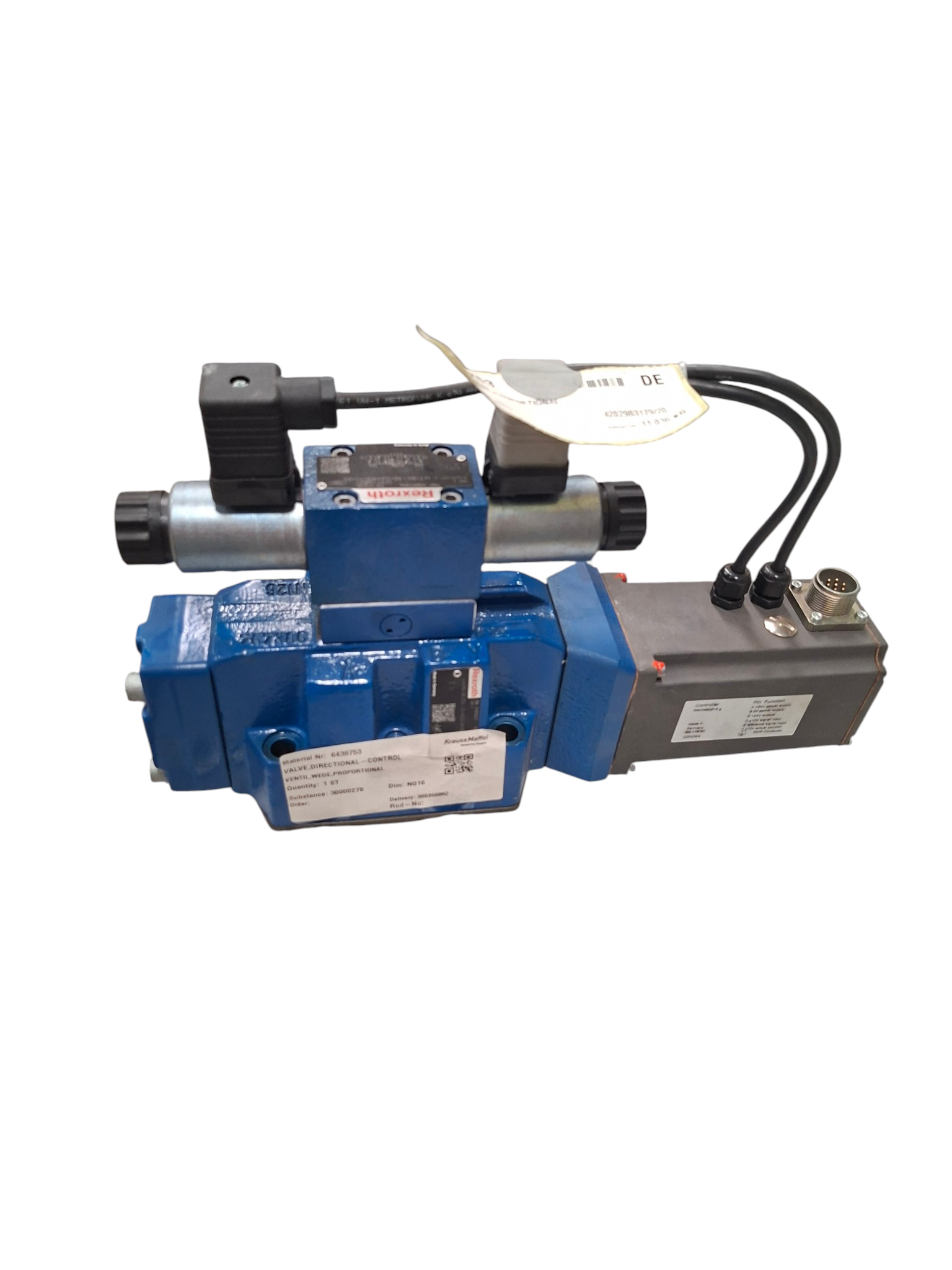 Proportional Directional control valve 4WRKE16E - 125L-3X/6EG24K31/A5D3M, 6439753