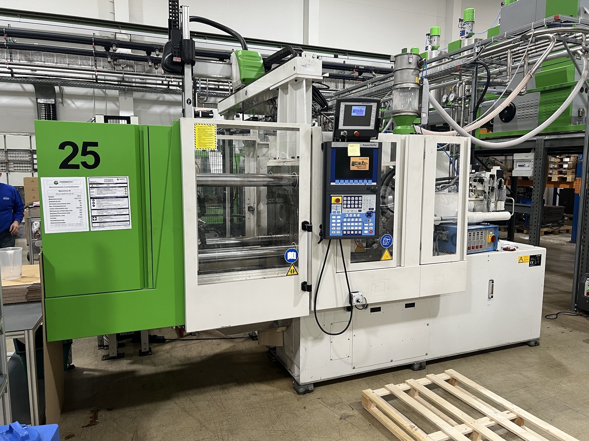 Krauss Maffei KM 80 - 180 CX incl. Krauss Maffei Roboter LRX50