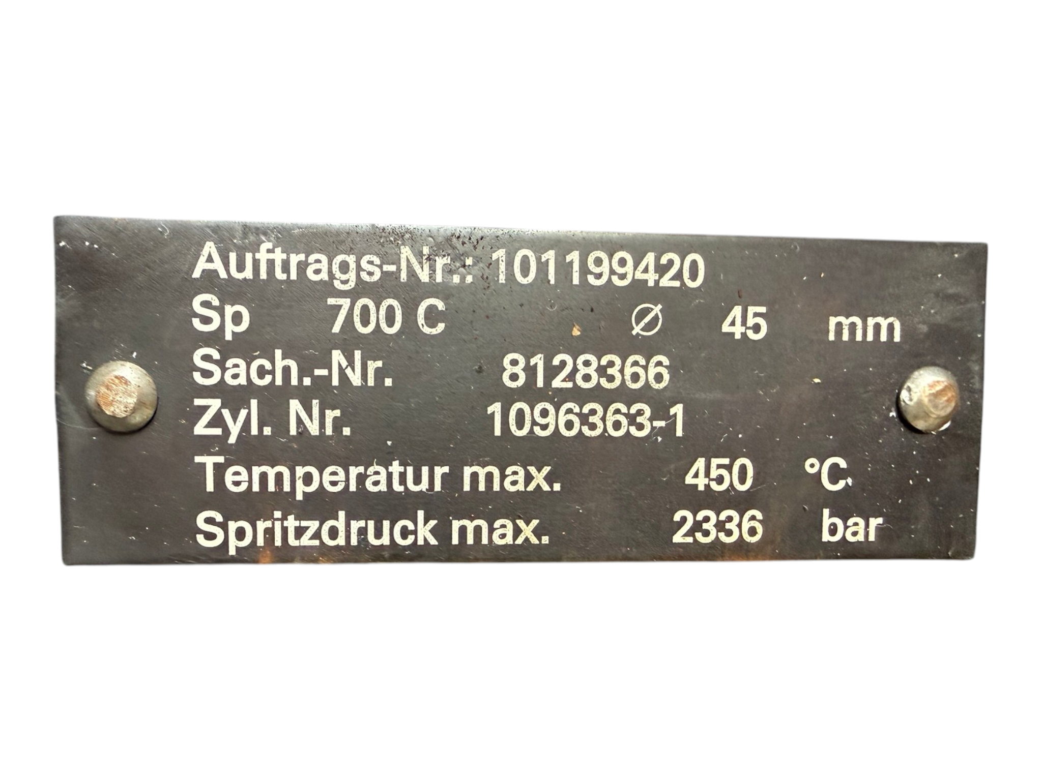 Krauss Maffei Injection cylinder completely IU700 D45