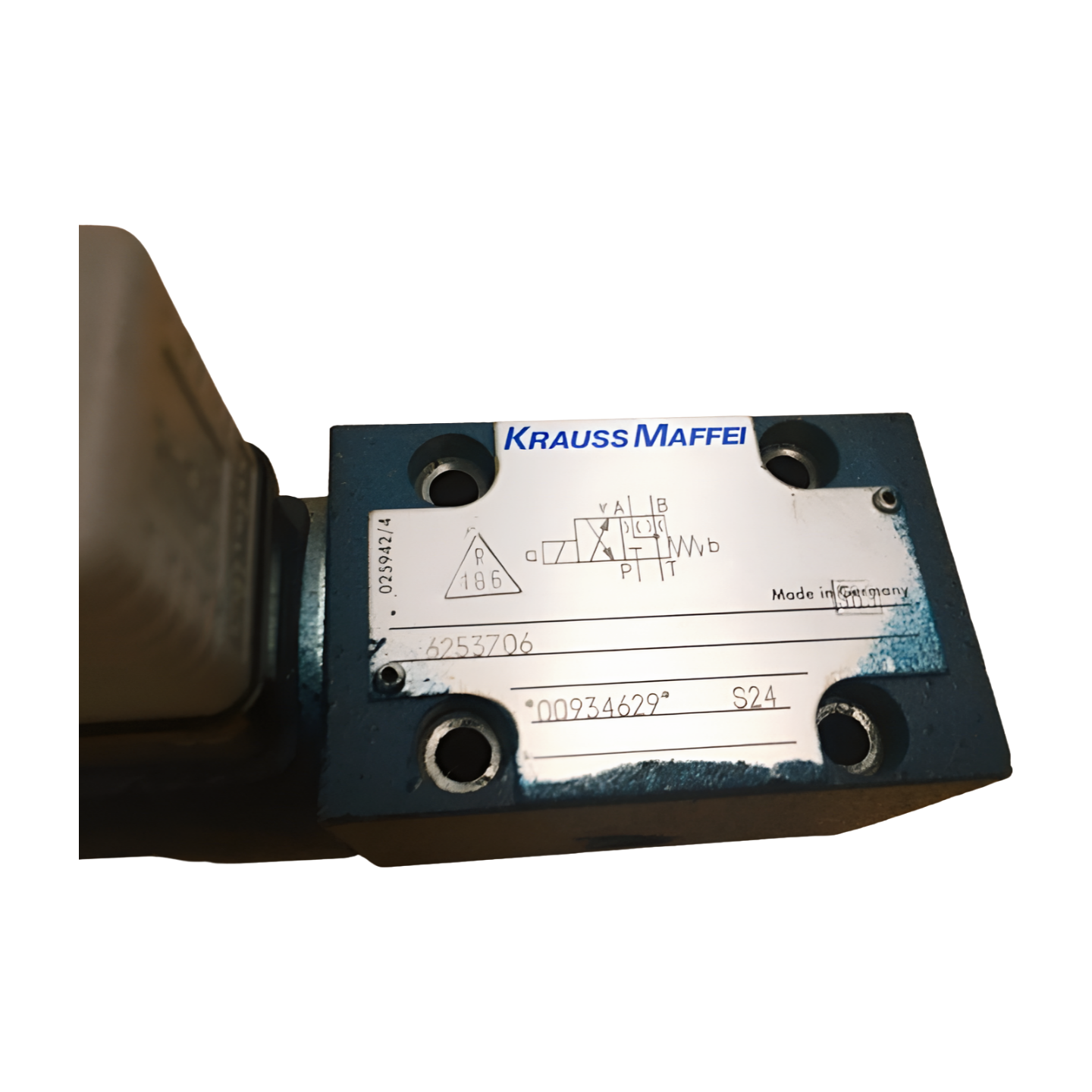 Krauss Maffei directional valve, magnetic H 01.1, 6253706, hydraulic SP